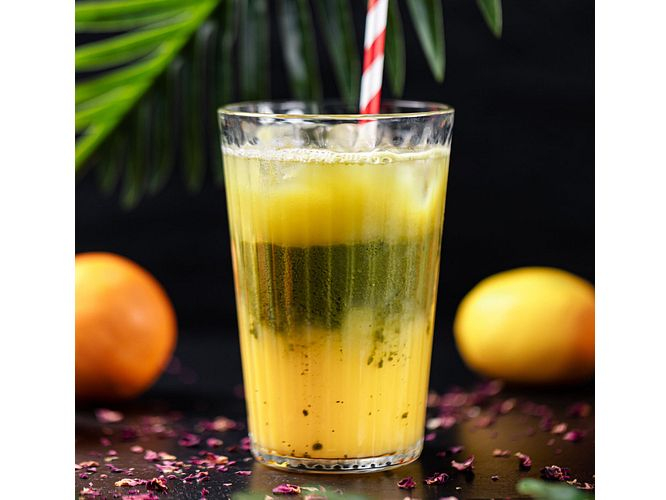 Iced Orange Matcha